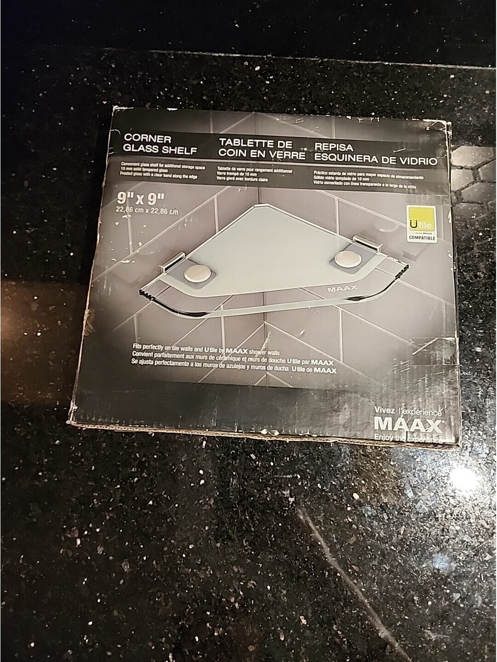 MAAX 10060311 Shower Shelf 9" x 9”